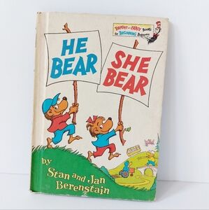 He Bear, She Bear Vintage Berenstain‎ Bears Book Early Reader